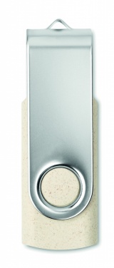 Logotrade mainostuote tuotekuva: Vehnäolki PP 50/50 USB 16GB